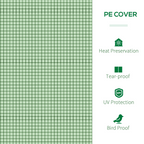 Tunnel Greenhouse Green Grow House Steel Frame Garden Backyard w/ Zipped Doors