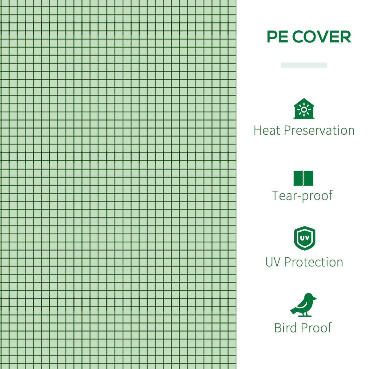 Tunnel Greenhouse Green Grow House Steel Frame Garden Backyard w/ Zipped Doors