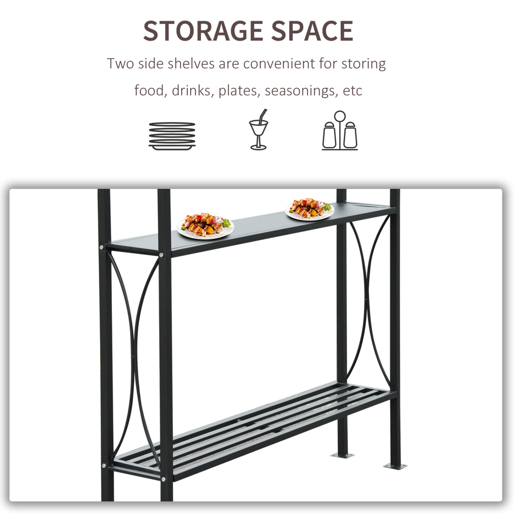 2.5x1.5m BBQ Tent Canopy Patio Outdoor Awning Gazebo Party Sun Shelter