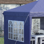 3 x 6m Heavy Duty Gazebo Marquee Party Tent with Storage Bag Blue