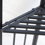 Outsunny 3x3m Outdoor Gazebo Tent W/Netting, 2-tier Roof