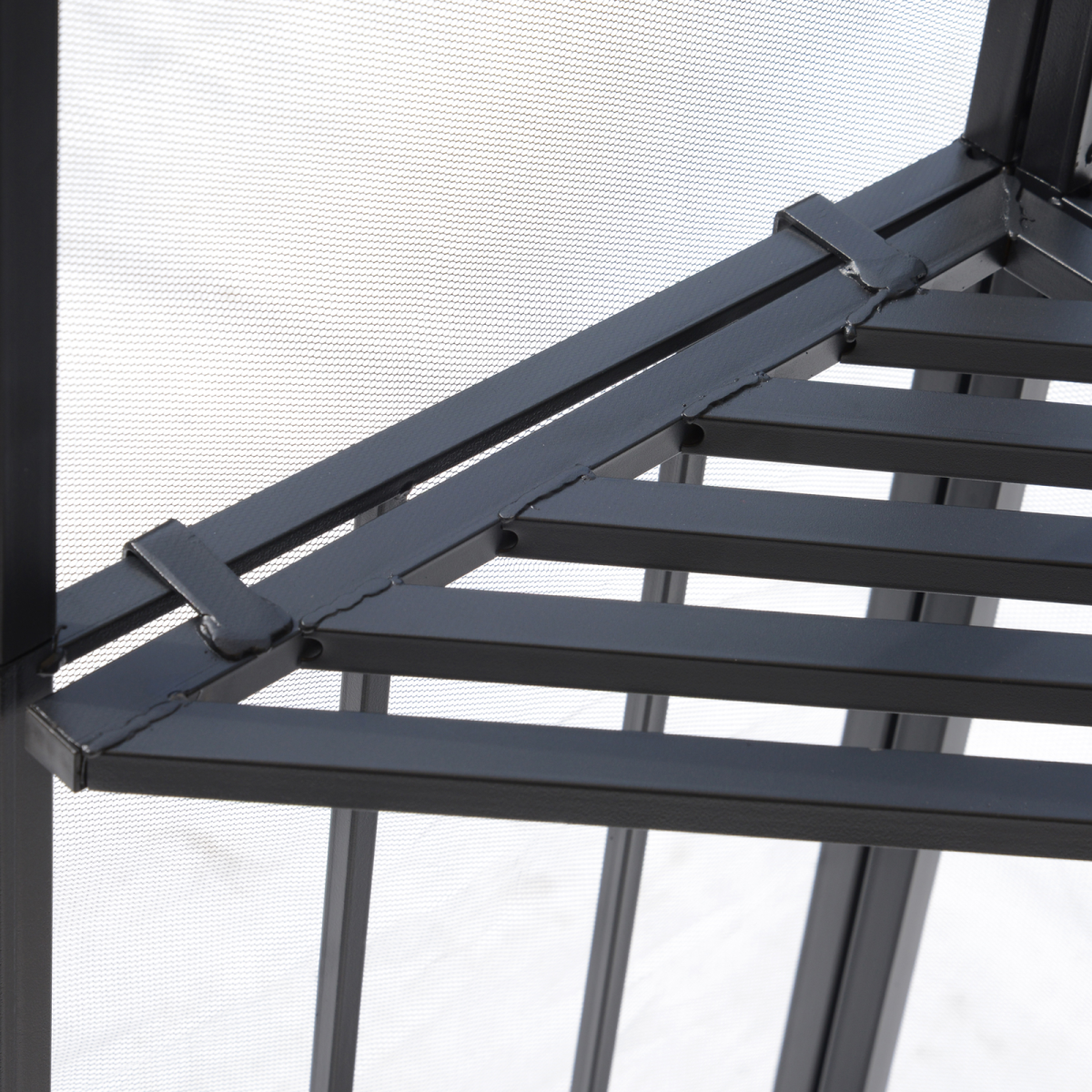 Outsunny 3x3m Outdoor Gazebo Tent W/Netting, 2-tier Roof