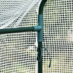 Walk in Garden Greenhouse with Shelves Steeple 186Lx120Wx190Hcm White