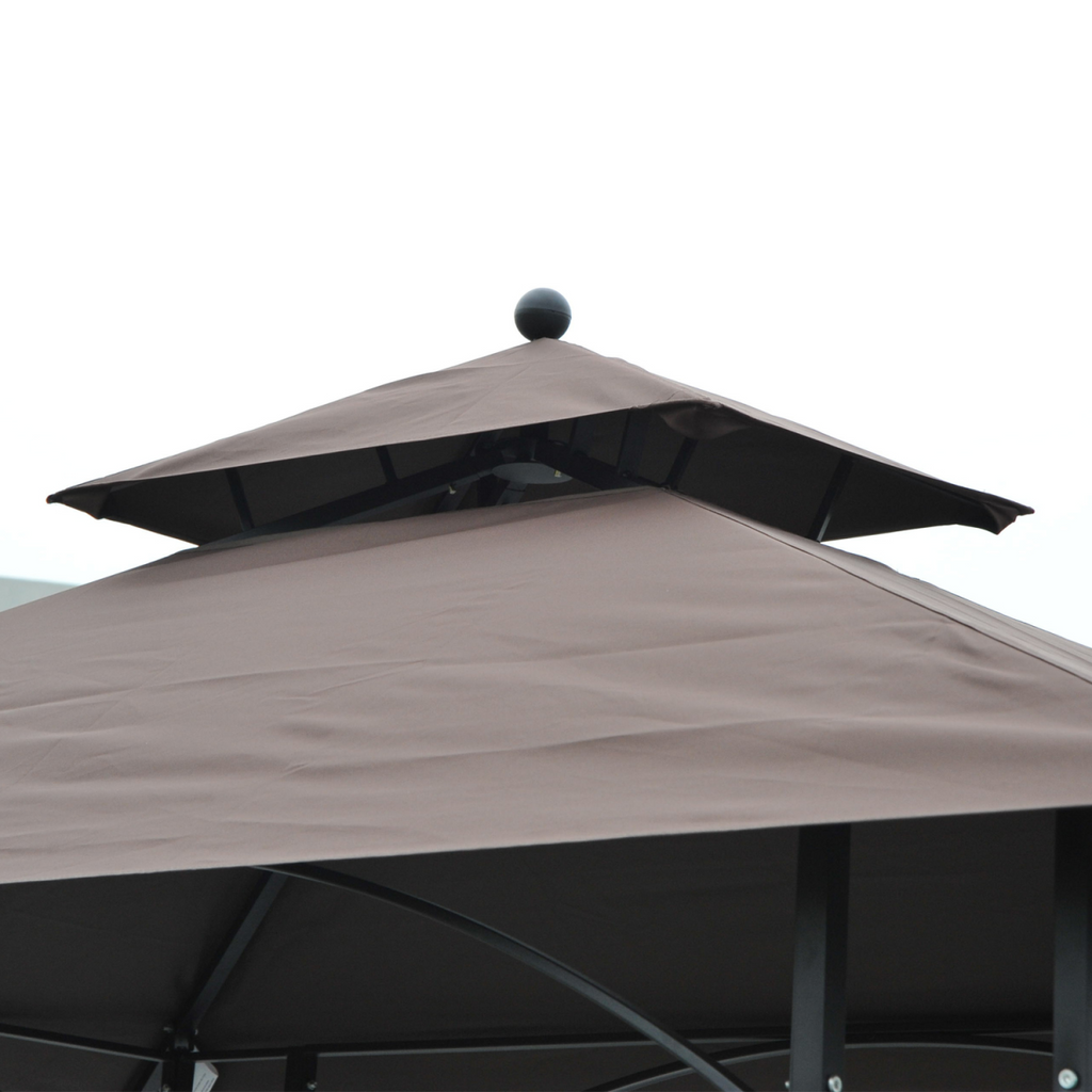 2.5x1.5m BBQ Tent Canopy Patio Outdoor Awning Gazebo Party Sun Shelter