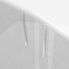 4 x 3(m) Polytunnel Greenhouse with Roll Up Sidewalls, Mesh Door, Plant Labels