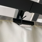 4 x 3m Aluminum Pergola Gazebo Retractable Roof CanopyCream White